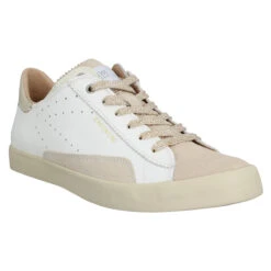 0-105 SC06 Cuir Crack Velours Femme White Corn