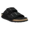 BIRKENSTOCK Arizona Shearling Suede Femme Noir