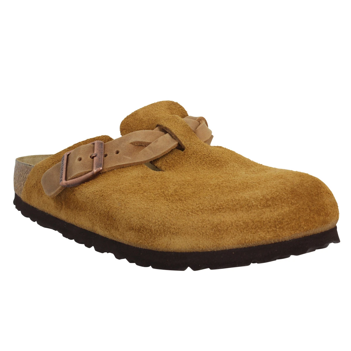 BIRKENSTOCK Boston Braided Suede Femme Mink 3 BIRKENSTOCK Boston Braided Suede Femme Mink