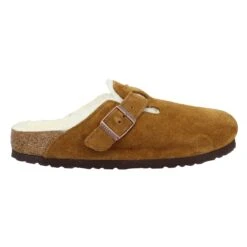 BIRKENSTOCK Boston Narrow Fit Shearling Suede Femme Mink -Magasin De Chaussures De Mode birkenstock boston narrow fit shearling suede femme mink 2