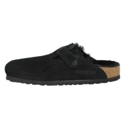 BIRKENSTOCK Boston Narrow Fit Shearling Suede Femme Noir -Magasin De Chaussures De Mode birkenstock boston narrow fit shearling suede femme noir 4
