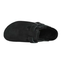 BIRKENSTOCK Boston Narrow Fit Shearling Suede Femme Noir -Magasin De Chaussures De Mode birkenstock boston narrow fit shearling suede femme noir 5
