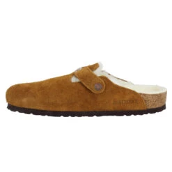 BIRKENSTOCK Boston Shearling Suede Homme Mink -Magasin De Chaussures De Mode birkenstock boston shearling suede homme mink 4