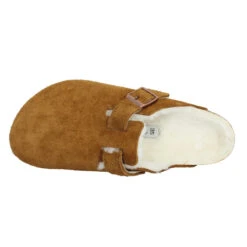 BIRKENSTOCK Boston Shearling Suede Homme Mink -Magasin De Chaussures De Mode birkenstock boston shearling suede homme mink 5