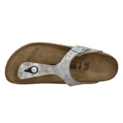 BIRKENSTOCK Gizeh Washed Metallic Femme Silver -Magasin De Chaussures De Mode birkenstock gizeh washed metallic femme silver 5