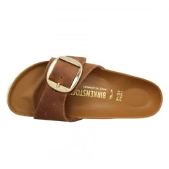 BIRKENSTOCK Madrid Big Buckle Cuir Gras Femme Cognac -Magasin De Chaussures De Mode birkenstock madrid big buckle cuir gras femme cognac 5