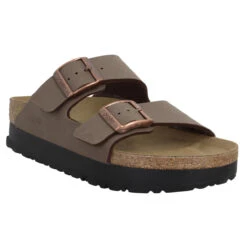 BIRKENSTOCK PAPILLIO Arizona Platform Birko Flor Femme Mocca