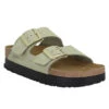BIRKENSTOCK PAPILLIO Arizona Platform Birko Flor Nubuck Femme Eucalyptus