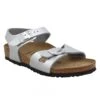 BIRKENSTOCK Rio Birko Flor Metallic Enfant Argent -Magasin De Chaussures De Mode birkenstock rio birko flor metallic enfant argent 1