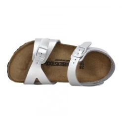 BIRKENSTOCK Rio Birko Flor Metallic Enfant Argent -Magasin De Chaussures De Mode birkenstock rio birko flor metallic enfant argent 5