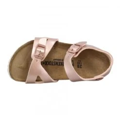 BIRKENSTOCK Rio Birko Flor Metallic Enfant Copper -Magasin De Chaussures De Mode birkenstock rio birko flor metallic enfant copper 5