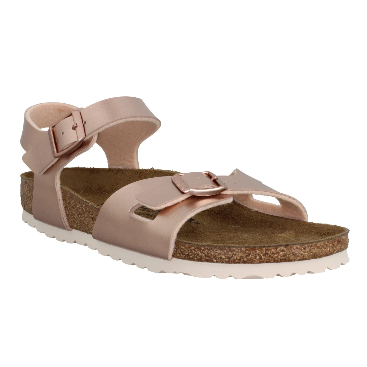 BIRKENSTOCK Rio Birko Flor Metallic Enfant Cuivre 3 BIRKENSTOCK Rio Birko Flor Metallic Enfant Cuivre