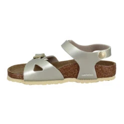 BIRKENSTOCK Rio Birko Flor Metallic Enfant Electric Gold Or -Magasin De Chaussures De Mode birkenstock rio birko flor metallic enfant electric gold or 4