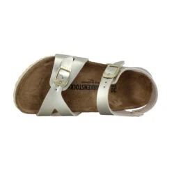 BIRKENSTOCK Rio Birko Flor Metallic Enfant Electric Gold Or -Magasin De Chaussures De Mode birkenstock rio birko flor metallic enfant electric gold or 5