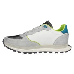 BLAUER Nash 01 Velours Toile Homme Blanc Gris -Magasin De Chaussures De Mode blauer nash 01 velours toile homme blanc gris 4