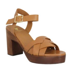 BOBBIES Alicia Cuir Femme Camel