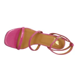 BOBBIES Casey Cuir Verni Froisse Femme Rose -Magasin De Chaussures De Mode bobbies casey cuir verni froisse femme rose 5