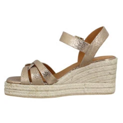 BOBBIES Hisa Cuir Lame Femme Or Sepia -Magasin De Chaussures De Mode bobbies hisa cuir lame femme or sepia 4