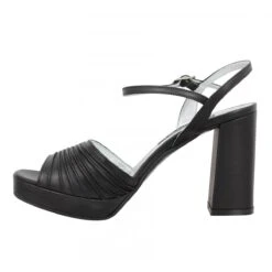 CAREL Plisse Cuir Femme Noir -Magasin De Chaussures De Mode carel plisse cuir femme noir 4
