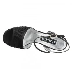 CAREL Plisse Cuir Femme Noir -Magasin De Chaussures De Mode carel plisse cuir femme noir 5