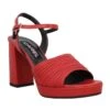 CAREL Plisse Cuir Femme Rouge -Magasin De Chaussures De Mode carel plisse cuir femme rouge 1
