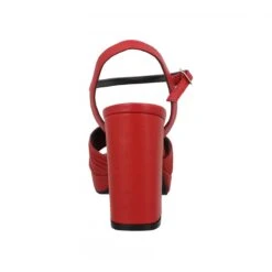 CAREL Plisse Cuir Femme Rouge -Magasin De Chaussures De Mode carel plisse cuir femme rouge 3