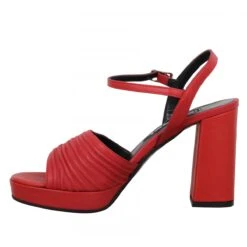 CAREL Plisse Cuir Femme Rouge -Magasin De Chaussures De Mode carel plisse cuir femme rouge 4