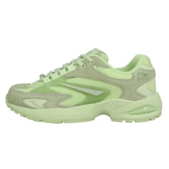 D.A.T.E. DATE SNEAKERS SN23 Velours Toile Femme Green -Magasin De Chaussures De Mode date sneakers sn23 velours toile femme green 4