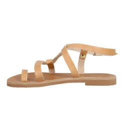 DELPHINE X VICTOR Ambre Cuir Femme Naturel -Magasin De Chaussures De Mode delphine et victor ambre cuir femme naturel 4