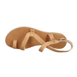 DELPHINE X VICTOR Ambre Cuir Femme Naturel -Magasin De Chaussures De Mode delphine et victor ambre cuir femme naturel 5