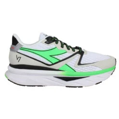 DIADORA Atomo V7000 Toile Homme White Fluo Green -Magasin De Chaussures De Mode diadora atomo v7000 toile homme white fluo green 2
