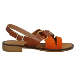 DONNA LUCCA 1588 Cuir Velours Femme Brule Orange -Magasin De Chaussures De Mode donna lucca 1588 cuir velours femme brule orange 2