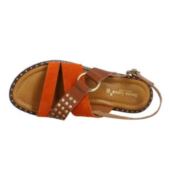 DONNA LUCCA 1588 Cuir Velours Femme Brule Orange -Magasin De Chaussures De Mode donna lucca 1588 cuir velours femme brule orange 5