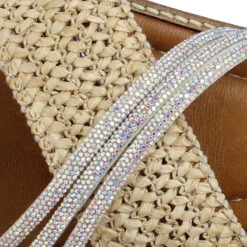 DONNA LUCCA 1605 Rafia Strass Femme Naturel -Magasin De Chaussures De Mode donna lucca 1605 rafia strass femme naturel 7