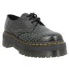 Dr. Martens Dr MARTENS 1461 Quad Wild Croc Emboss Femme Gunmetal