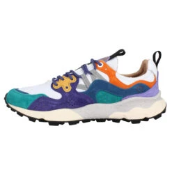 FLOWER MOUNTAIN Yamano Suede Mesh Homme Petrol White -Magasin De Chaussures De Mode flower mountain yamano suede mesh homme petrol white 4