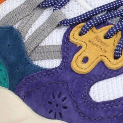 FLOWER MOUNTAIN Yamano Suede Mesh Homme Petrol White -Magasin De Chaussures De Mode flower mountain yamano suede mesh homme petrol white 7