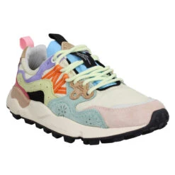 FLOWER MOUNTAIN Yamano Suede Nylon Femme Pink Beige Grey