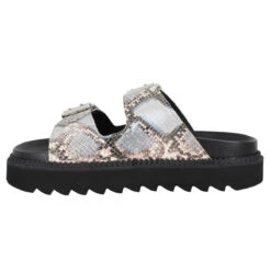 FREE LANCE Knife Dbl Brace Mule Snake Print Femme Argent Beige -Magasin De Chaussures De Mode free lance knife dbl brace mule snake print femme argent beige 4