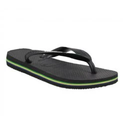 HAVAIANAS Brasil Logo Caoutchouc Enfant Black