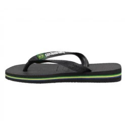 HAVAIANAS Brasil Logo Caoutchouc Enfant Black -Magasin De Chaussures De Mode havaianas brasil logo caoutchouc enfant black 4