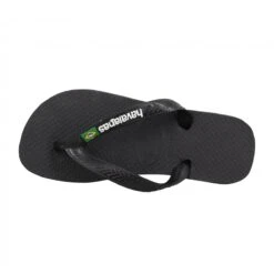 HAVAIANAS Brasil Logo Caoutchouc Enfant Black -Magasin De Chaussures De Mode havaianas brasil logo caoutchouc enfant black 5