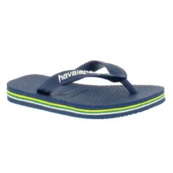 HAVAIANAS Brasil Logo Caoutchouc Enfant Marine