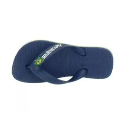 HAVAIANAS Brasil Logo Caoutchouc Enfant Marine -Magasin De Chaussures De Mode havaianas brasil logo caoutchouc enfant marine 6