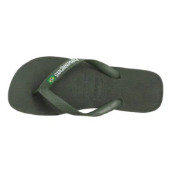 HAVAIANAS Brasil Logo Caoutchouc Homme Green Moss -Magasin De Chaussures De Mode havaianas brasil logo caoutchouc homme green moss 5