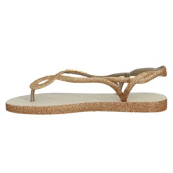 HAVAIANAS Luna Sparkle Caoutchouc Femme Beige -Magasin De Chaussures De Mode havaianas luna sparkle caoutchouc femme beige 4