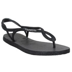 HAVAIANAS Luna Sparkle Caoutchouc Femme Noir