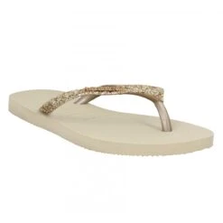 HAVAIANAS Slim Glitter Caoutchouc Femme Sand