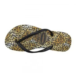 HAVAIANAS Slim Leopard Caoutchouc Enfant Noir -Magasin De Chaussures De Mode havaianas slim leopard caoutchouc enfant noir 5