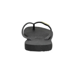 HAVAIANAS Slim Logo Metallic Caoutchouc Femme Noir Gold -Magasin De Chaussures De Mode havaianas slim logo metallic caoutchouc femme noir gold 3